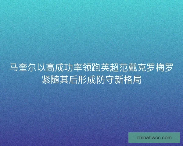 马奎尔以高成功率领跑英超范戴克罗梅罗紧随其后形成防守新格局